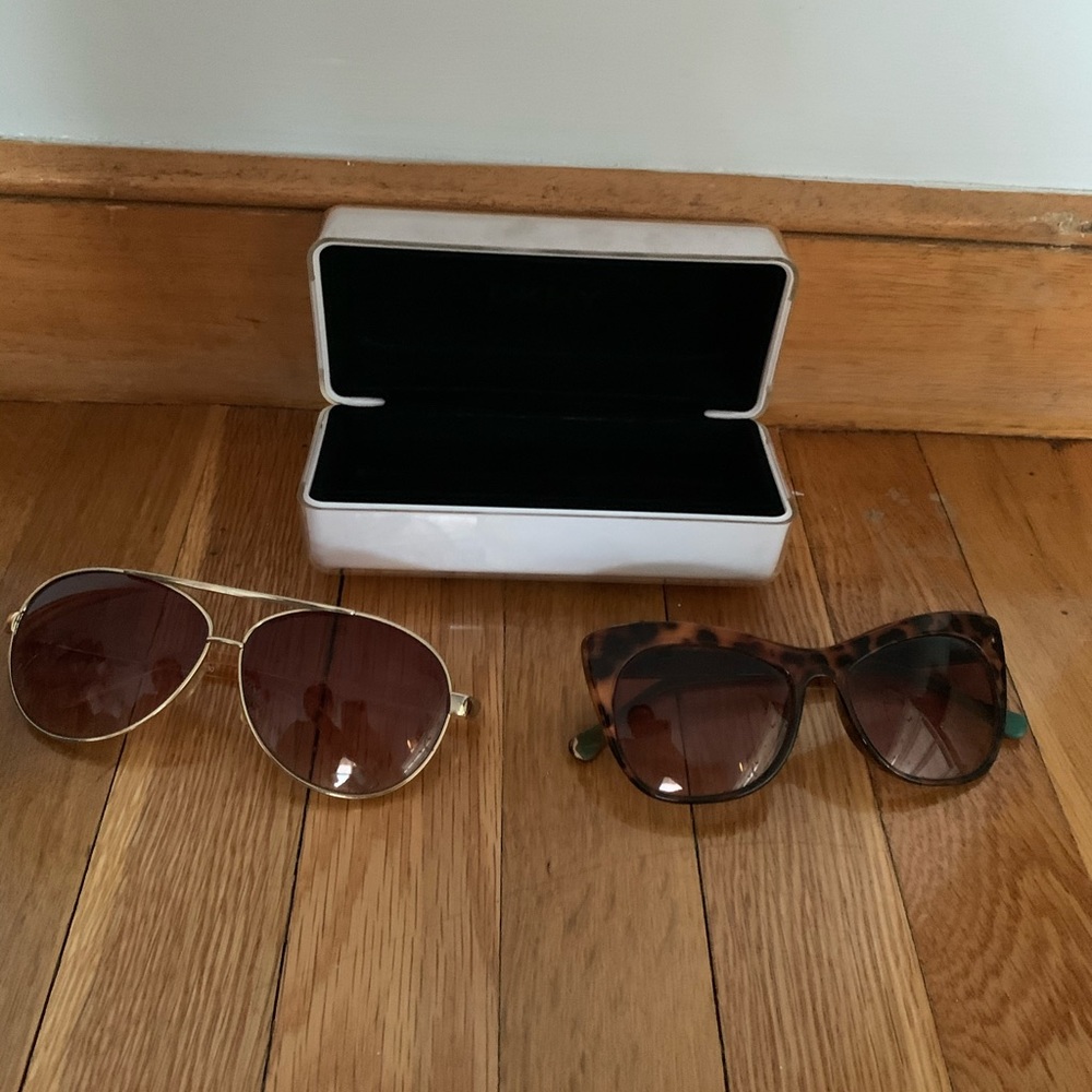 Two Sunglasses plus free glasses case